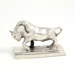 Charging Bull, Pen Holder, 