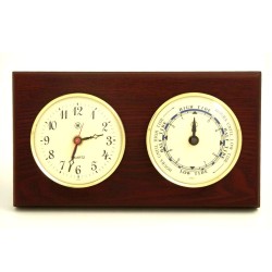 Brass Time, Tide Clocks on Mahogany,