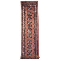 Bokhara Geometric Design Rose Salmon - Runner