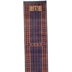Bokhara Hatchlu Geometric Design Blue - Runner